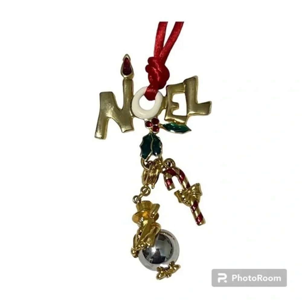 Noel Christmas Holiday Charm Corded Necklace